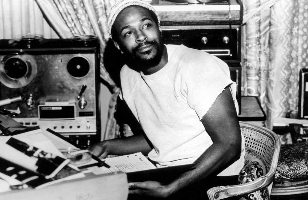 Marvin Gaye in the studio